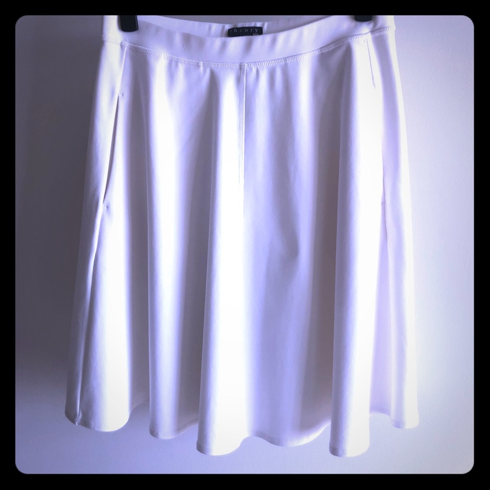 Theory Cotton Poplin A-line Skirt